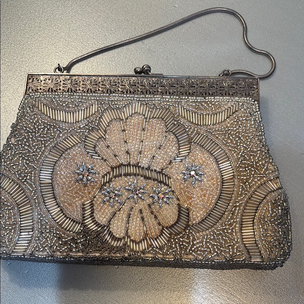 Beautiful Vintage Beaded Evening Bag